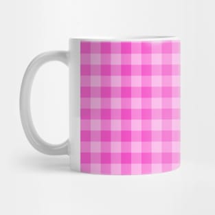 Pink Checkered Square Seamless Pattern Mug